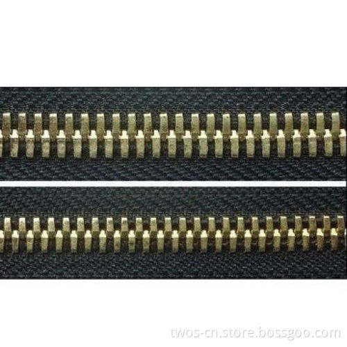 Corn-type Closed-end Metal Zippers with Euro-type Non-lock Slider Feature